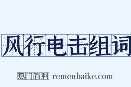 风行电击组词是什么意思的图片
